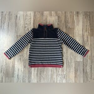 FatFace Girls Airlie Striped Quarter Zip